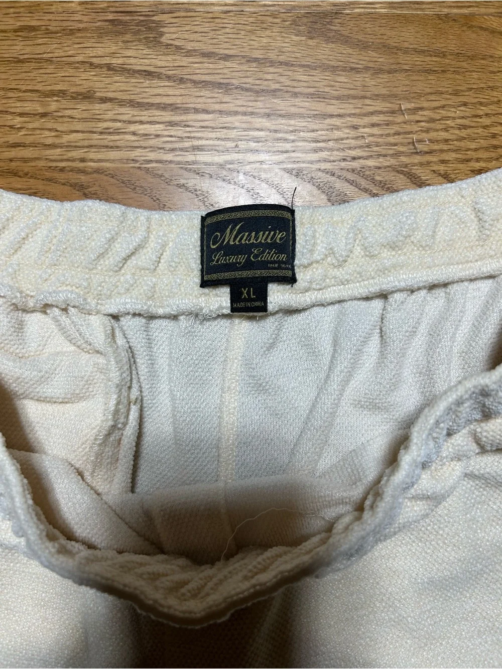Men’s Massive Luxury Edition Shorts Cream Size XL